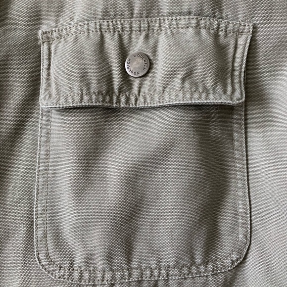 Woolrich Men’s Sherpa lined canvas shirt jacket - Picture 3 of 6